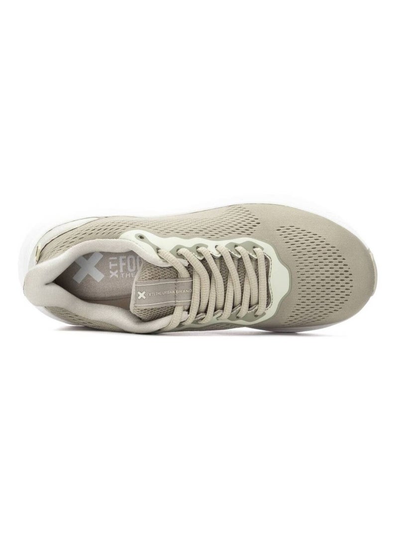 Baskets sport femme à lacets Kaki - Kiabi