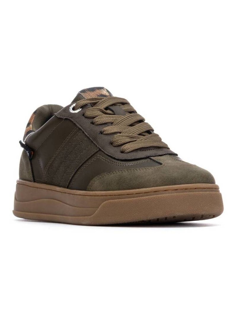 Baskets sport femme à lacets Kaki - Kiabi