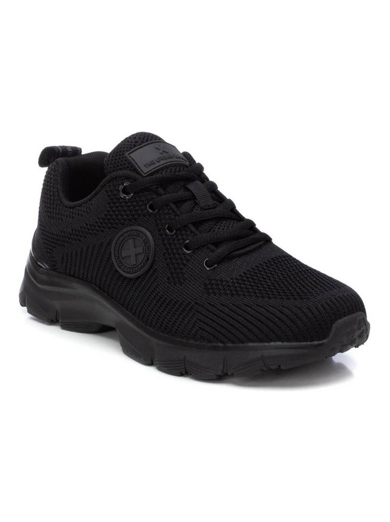 Baskets sport femme à lacets Noir - Kiabi