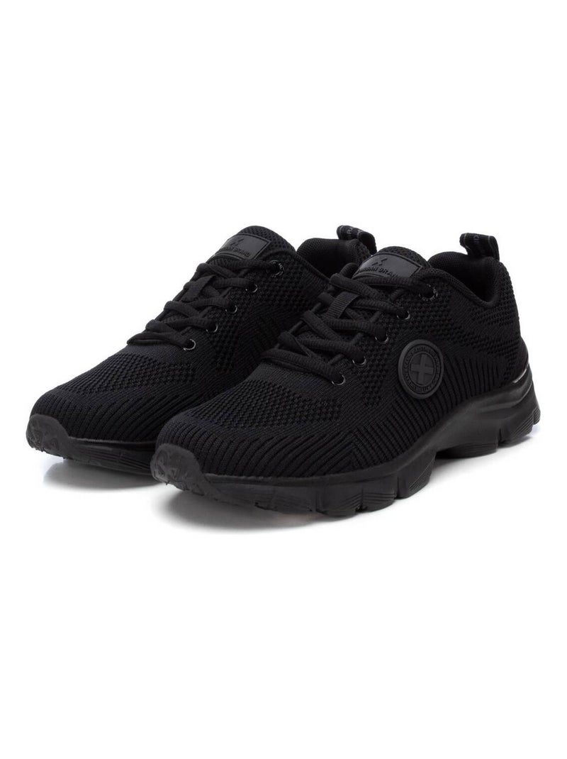 Baskets sport femme à lacets Noir - Kiabi
