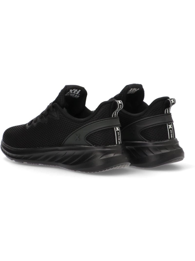 Baskets sport femme à lacets Noir - Kiabi