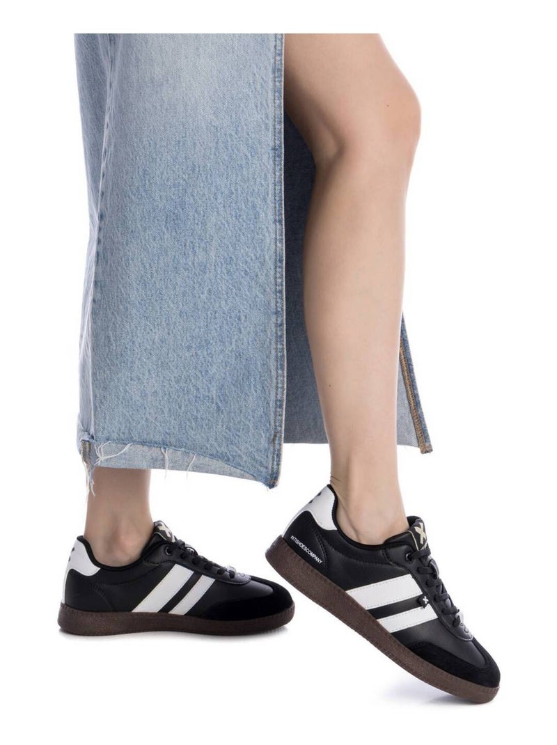 Baskets sport femme à lacets Noir - Kiabi