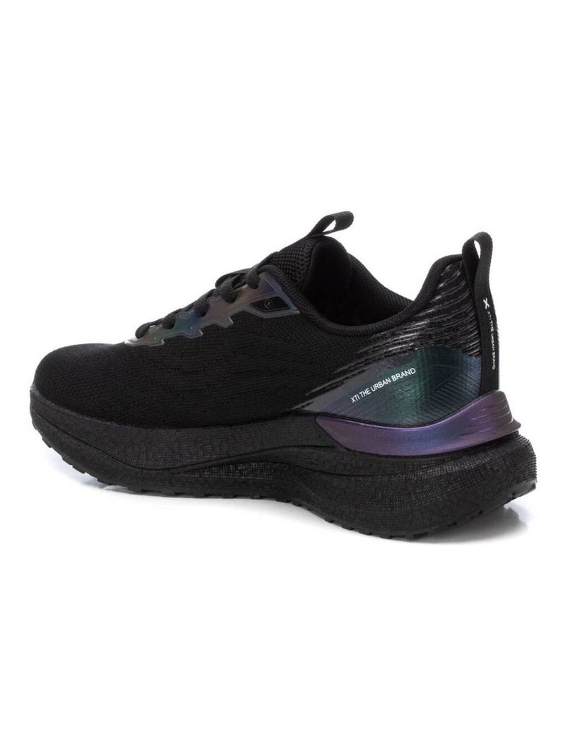 Baskets sport femme à lacets Noir - Kiabi