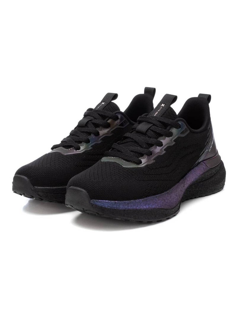 Baskets sport femme à lacets Noir - Kiabi