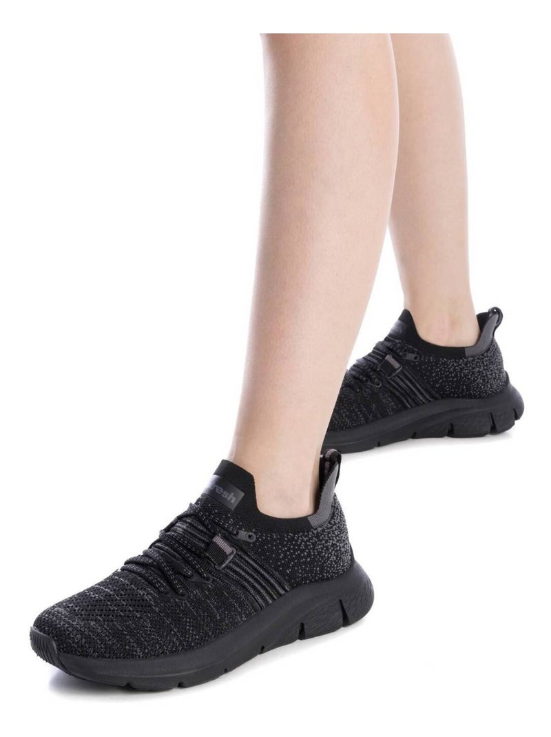 Baskets sport femme à lacets Noir - Kiabi