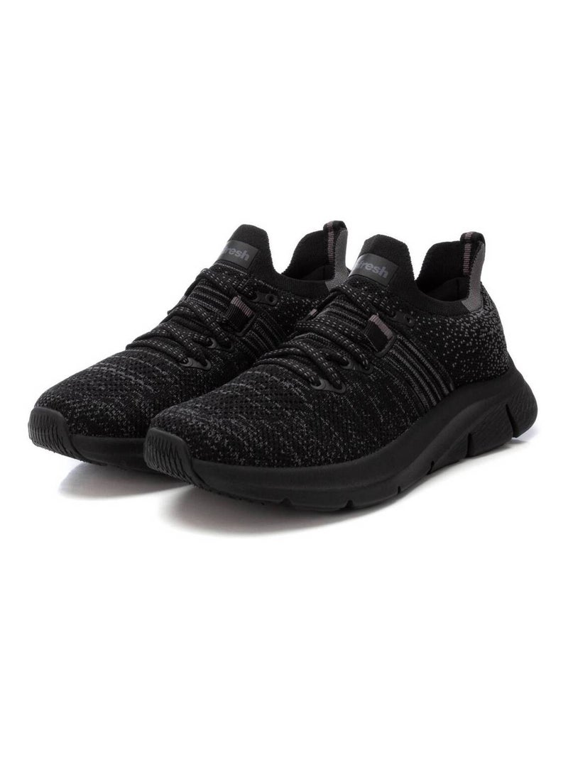 Baskets sport femme à lacets Noir - Kiabi