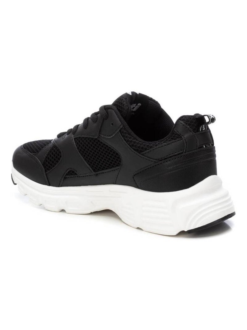 Baskets sport femme à lacets Noir - Kiabi