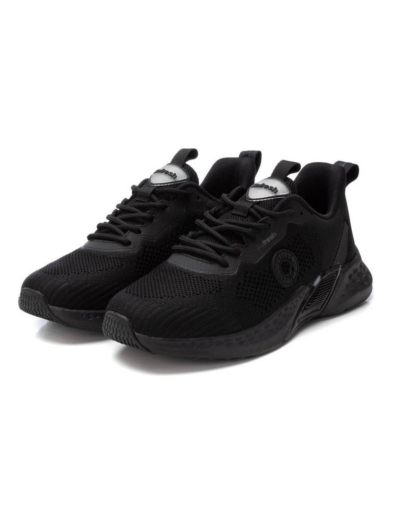 Baskets sport femme à lacets Noir - Kiabi