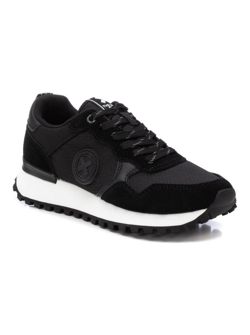 Baskets sport femme à lacets Noir - Kiabi