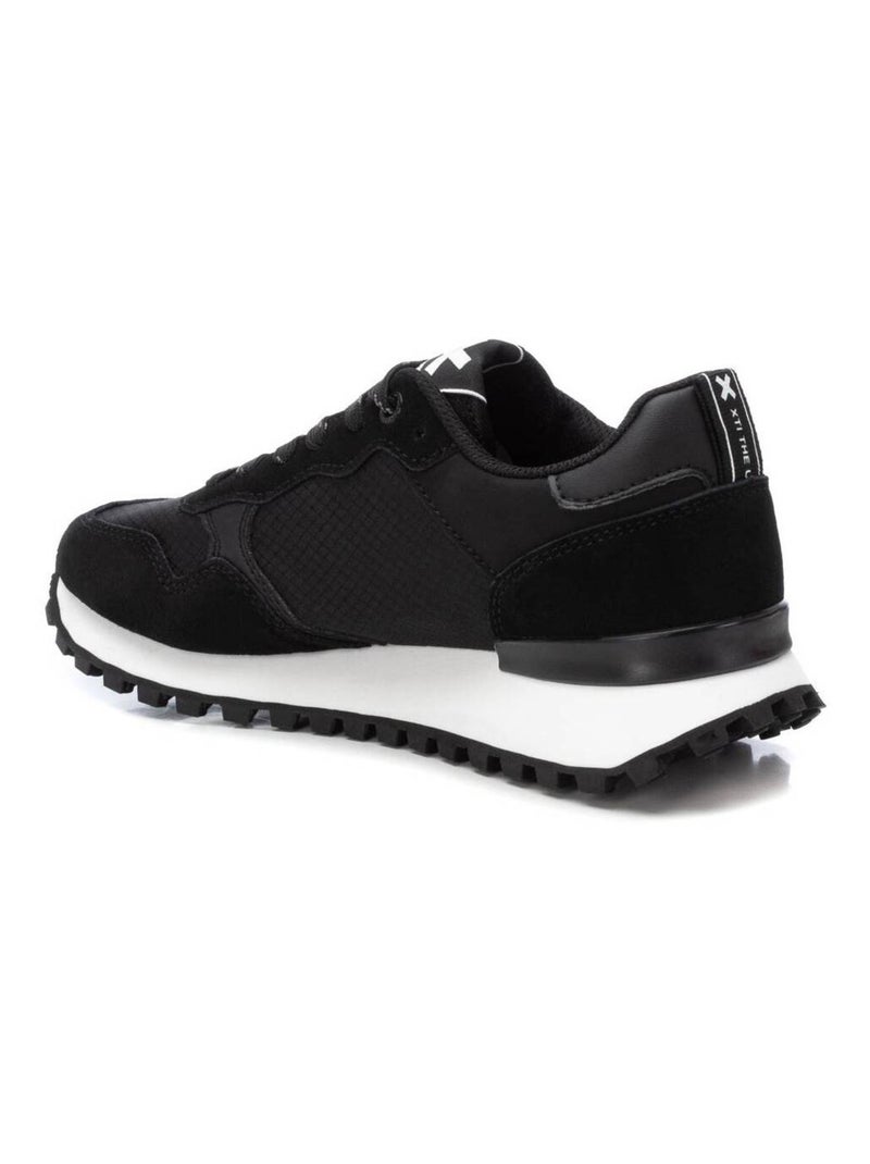 Baskets sport femme à lacets Noir - Kiabi