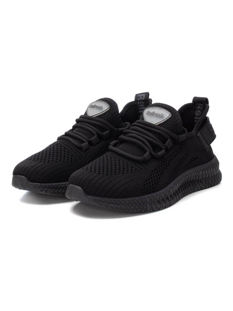 Baskets sport femme à lacets Noir - Kiabi