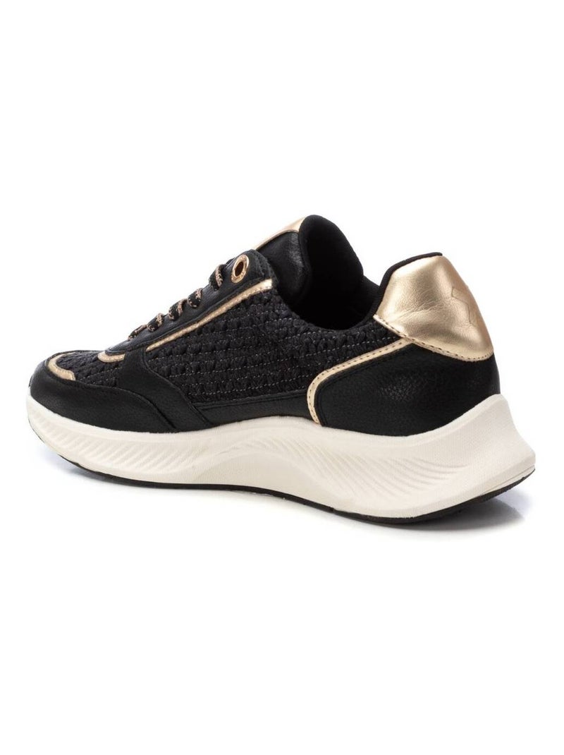Baskets sport femme à lacets Noir - Kiabi