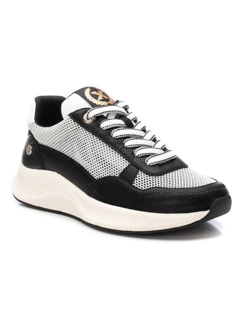 Baskets sport femme à lacets Noir - Kiabi