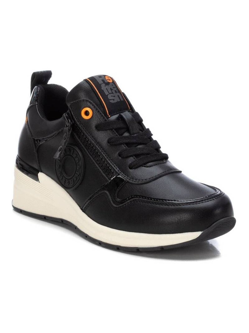 Baskets sport femme à lacets Noir - Kiabi