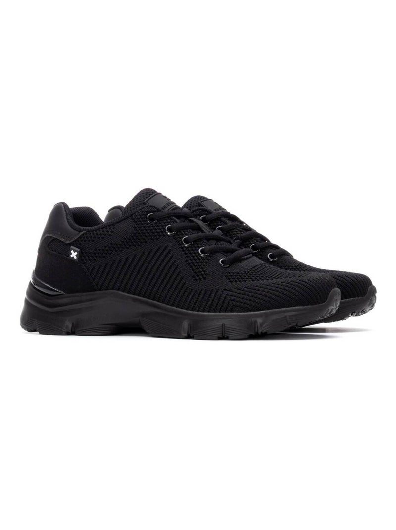 Baskets sport femme à lacets Noir - Kiabi