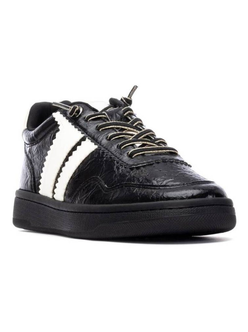 Baskets sport femme à lacets Noir - Kiabi