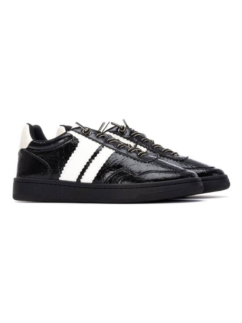 Baskets sport femme à lacets Noir - Kiabi