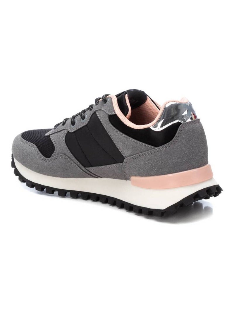 Baskets sport femme à lacets Noir - Kiabi