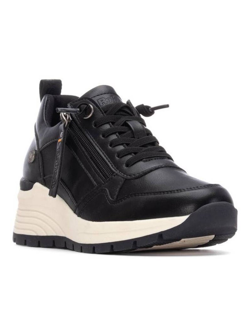 Baskets sport femme à lacets Noir - Kiabi