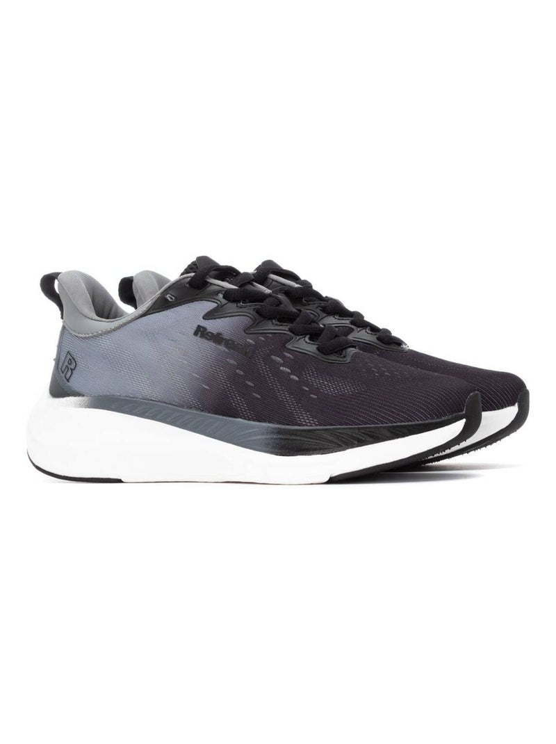 Baskets sport femme à lacets Noir - Kiabi