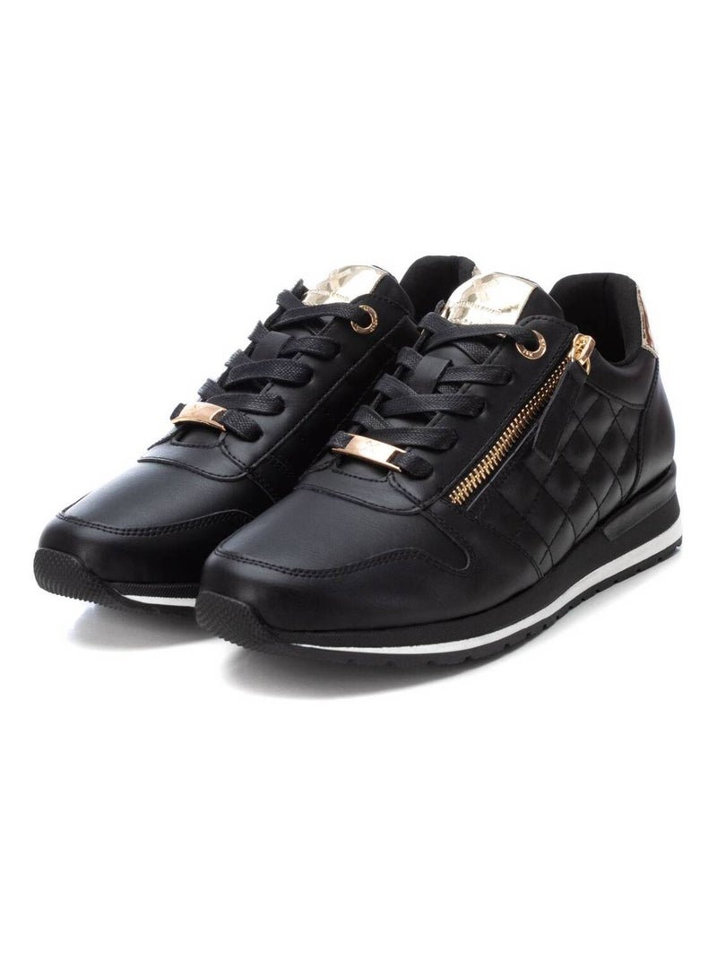 Baskets sport femme à lacets Noir - Kiabi