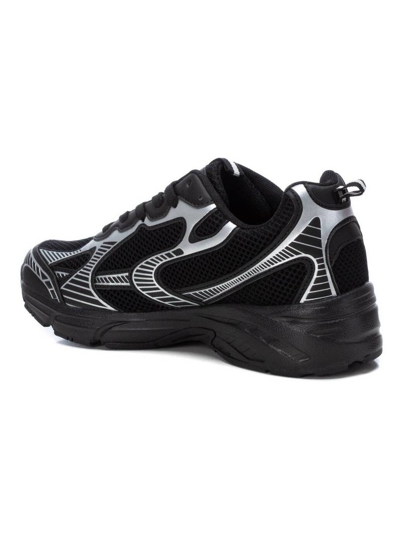 Baskets sport femme à lacets Noir - Kiabi