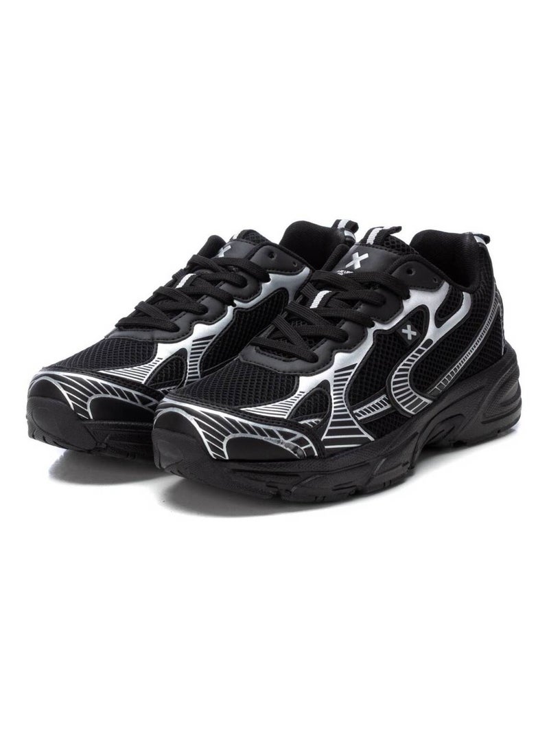 Baskets sport femme à lacets Noir - Kiabi