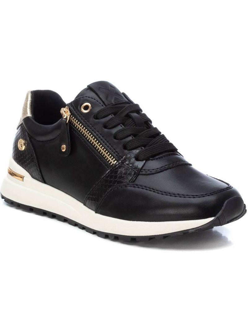 Baskets sport femme à lacets Noir - Kiabi
