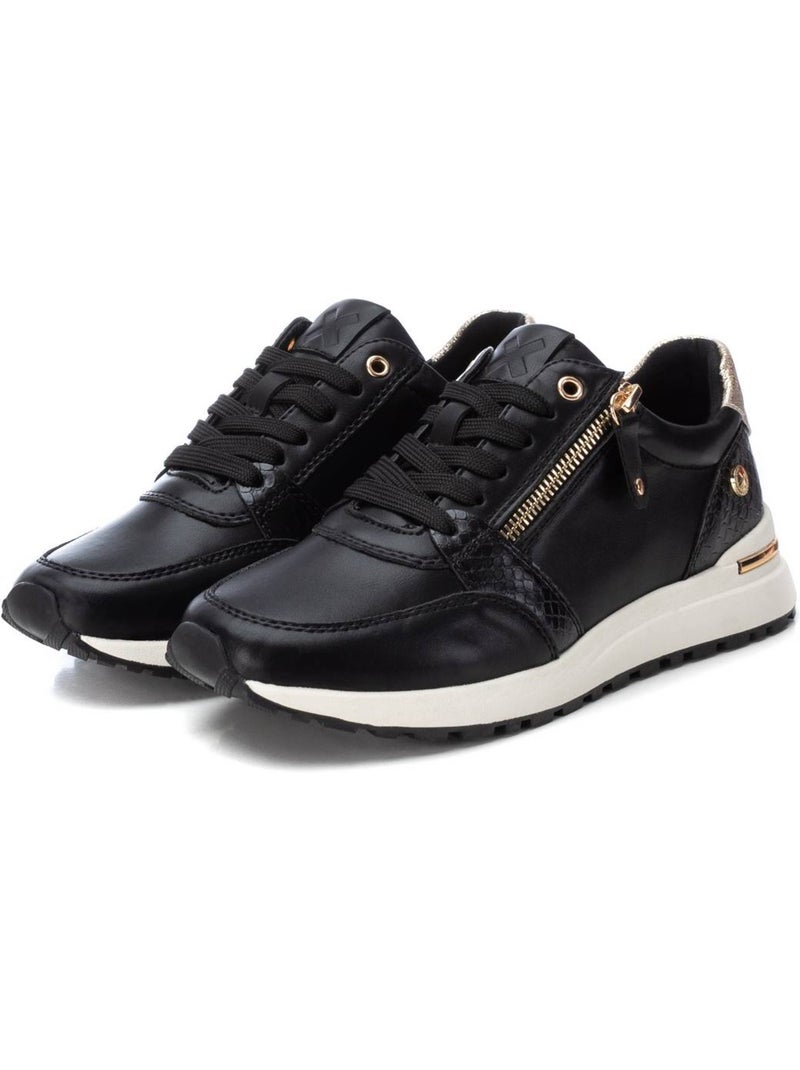 Baskets sport femme à lacets Noir - Kiabi