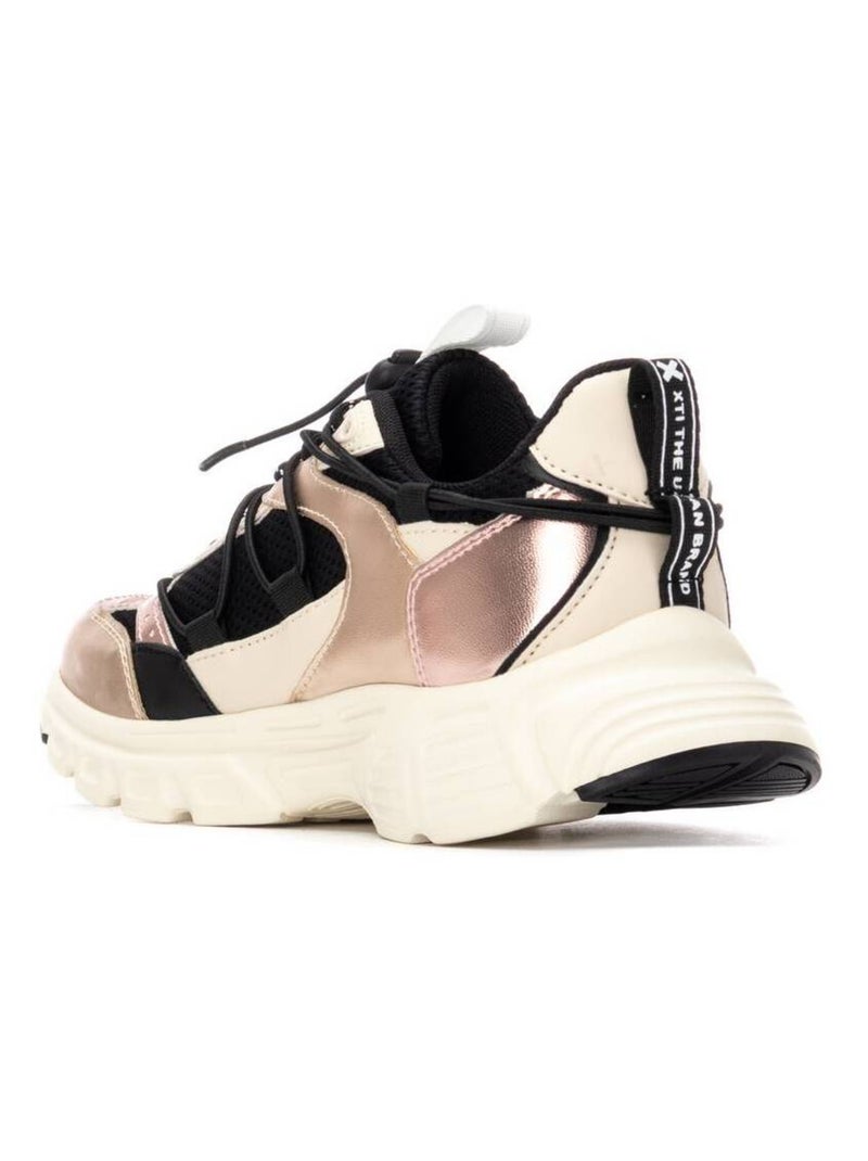 Baskets sport femme à lacets Noir - Kiabi