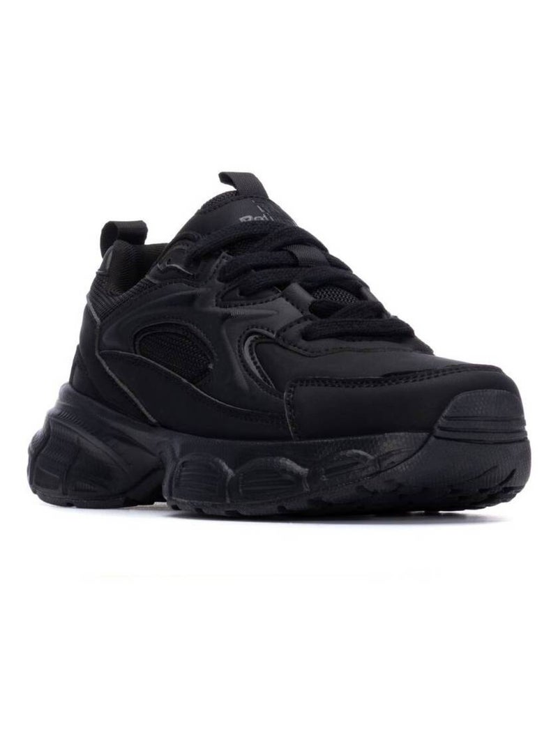 Baskets sport femme à lacets Noir - Kiabi