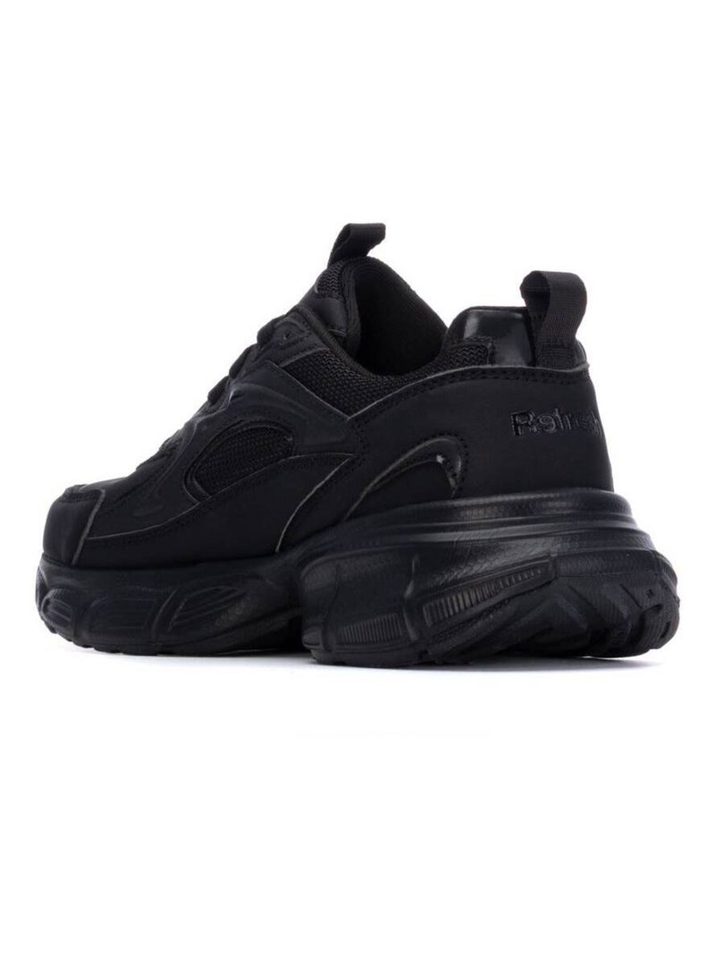Baskets sport femme à lacets Noir - Kiabi