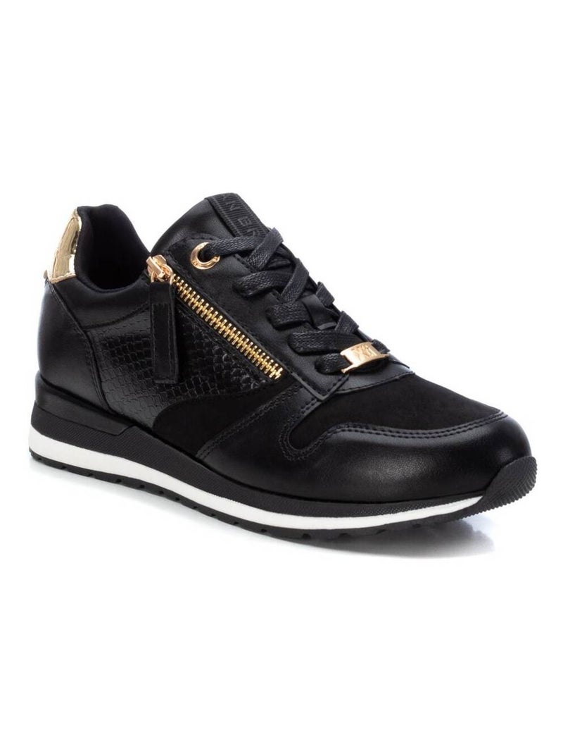 Baskets sport femme à lacets Noir - Kiabi
