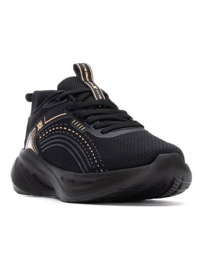 Baskets sport femme à lacets Noir - Kiabi