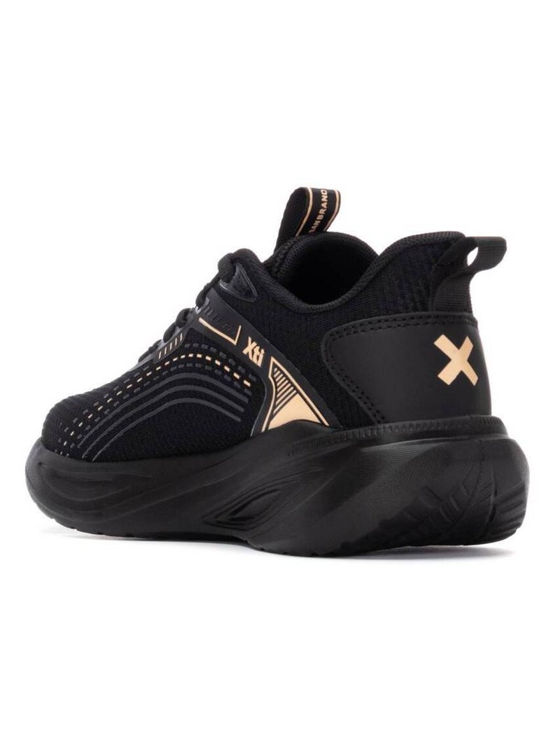 Baskets sport femme à lacets Noir - Kiabi