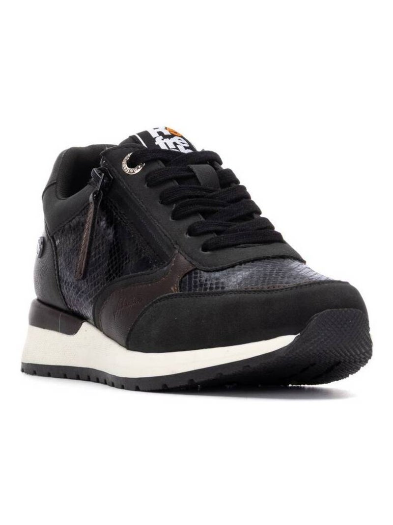 Baskets sport femme à lacets Noir - Kiabi