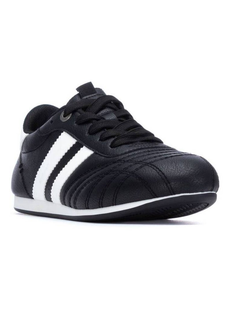 Baskets sport femme à lacets Noir - Kiabi