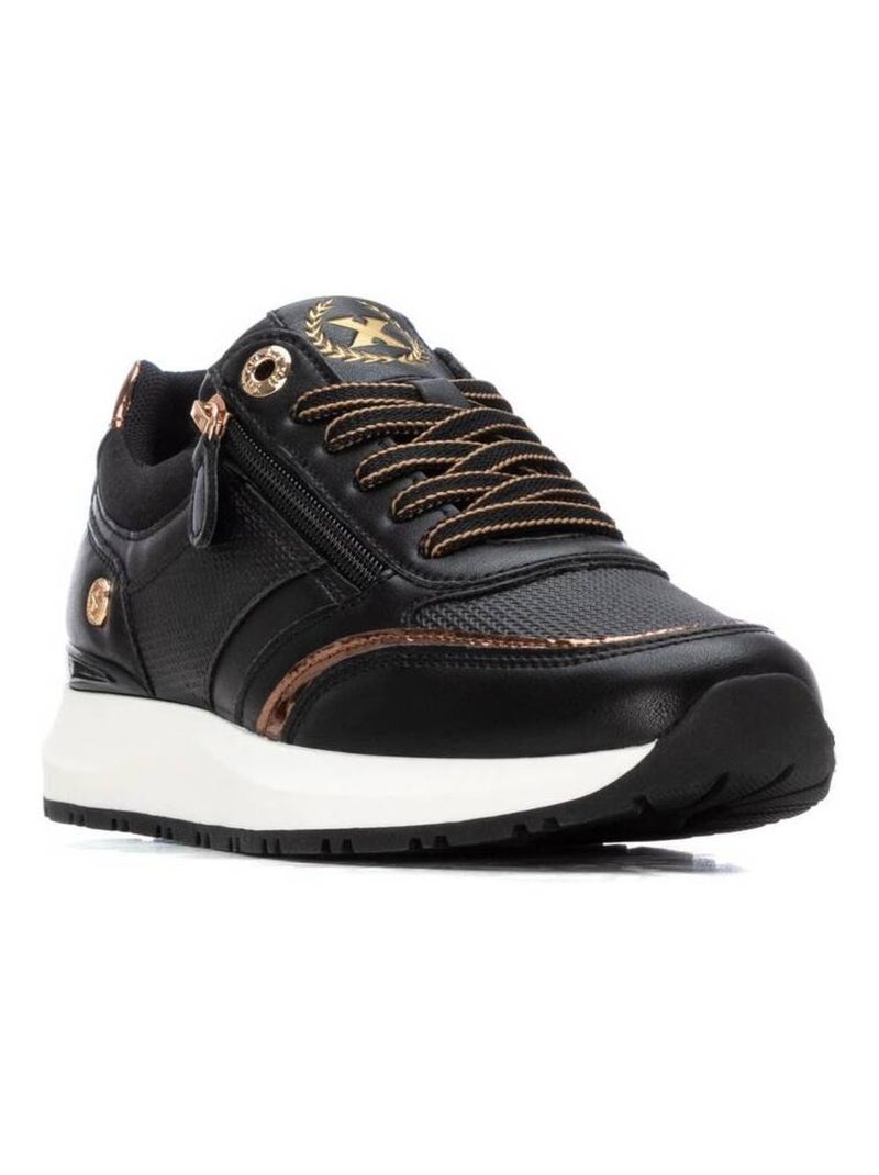 Baskets sport femme à lacets Noir - Kiabi