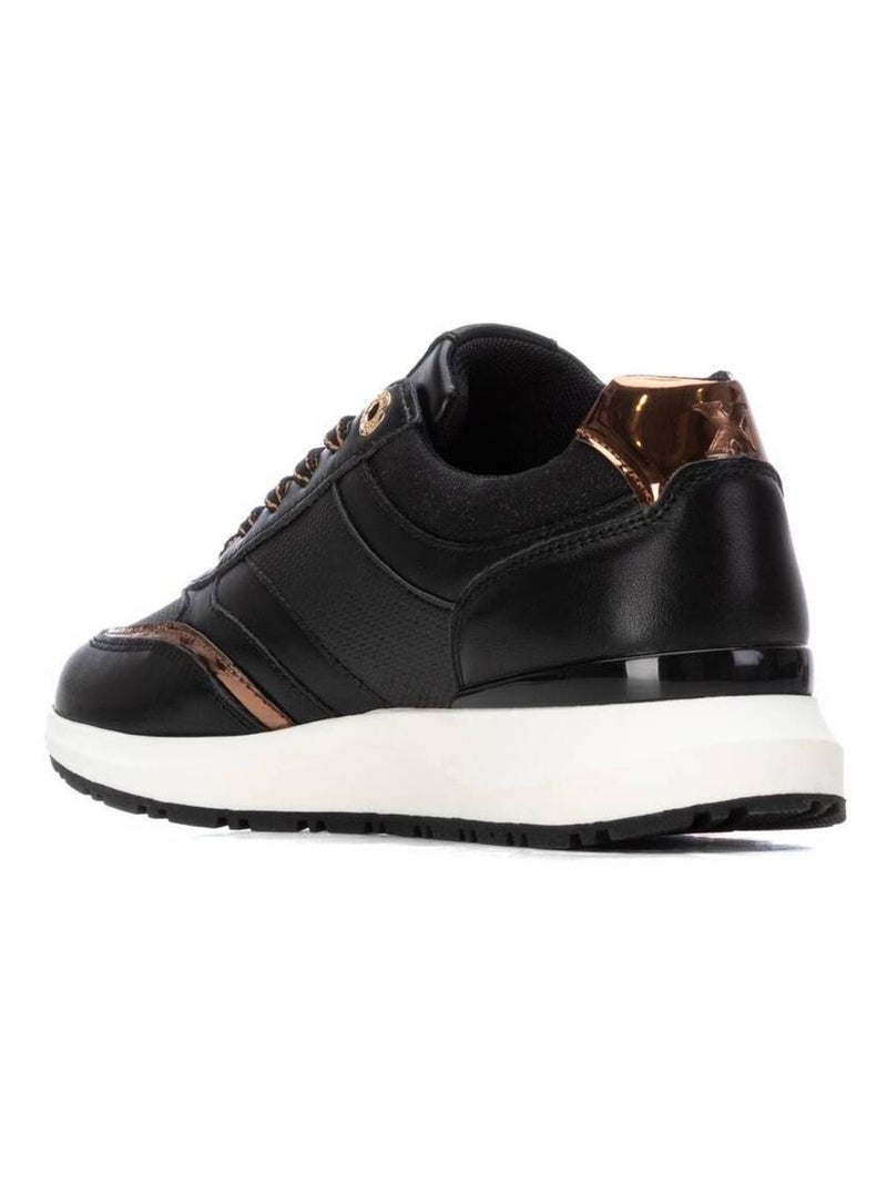 Baskets sport femme à lacets Noir - Kiabi
