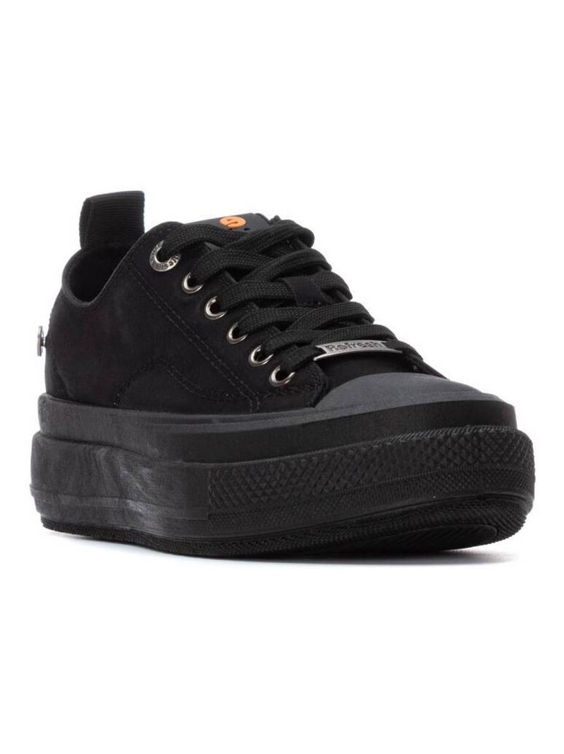 Baskets sport femme à lacets Noir - Kiabi