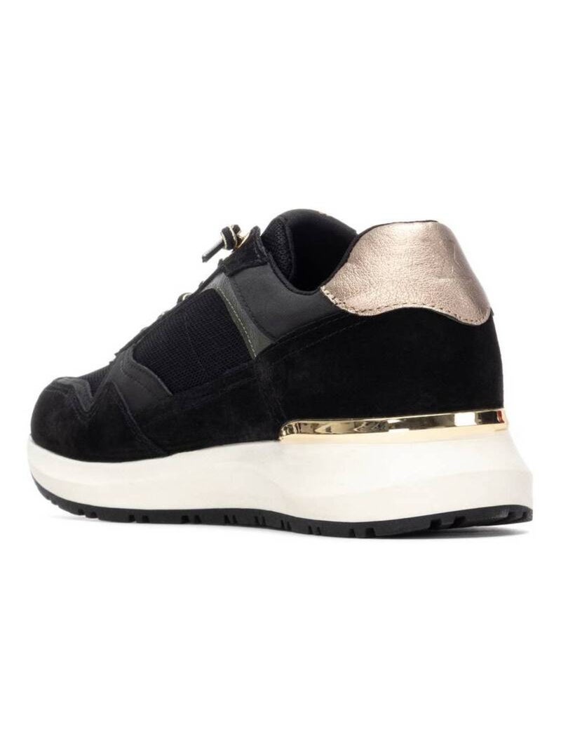 Baskets sport femme à lacets Noir - Kiabi