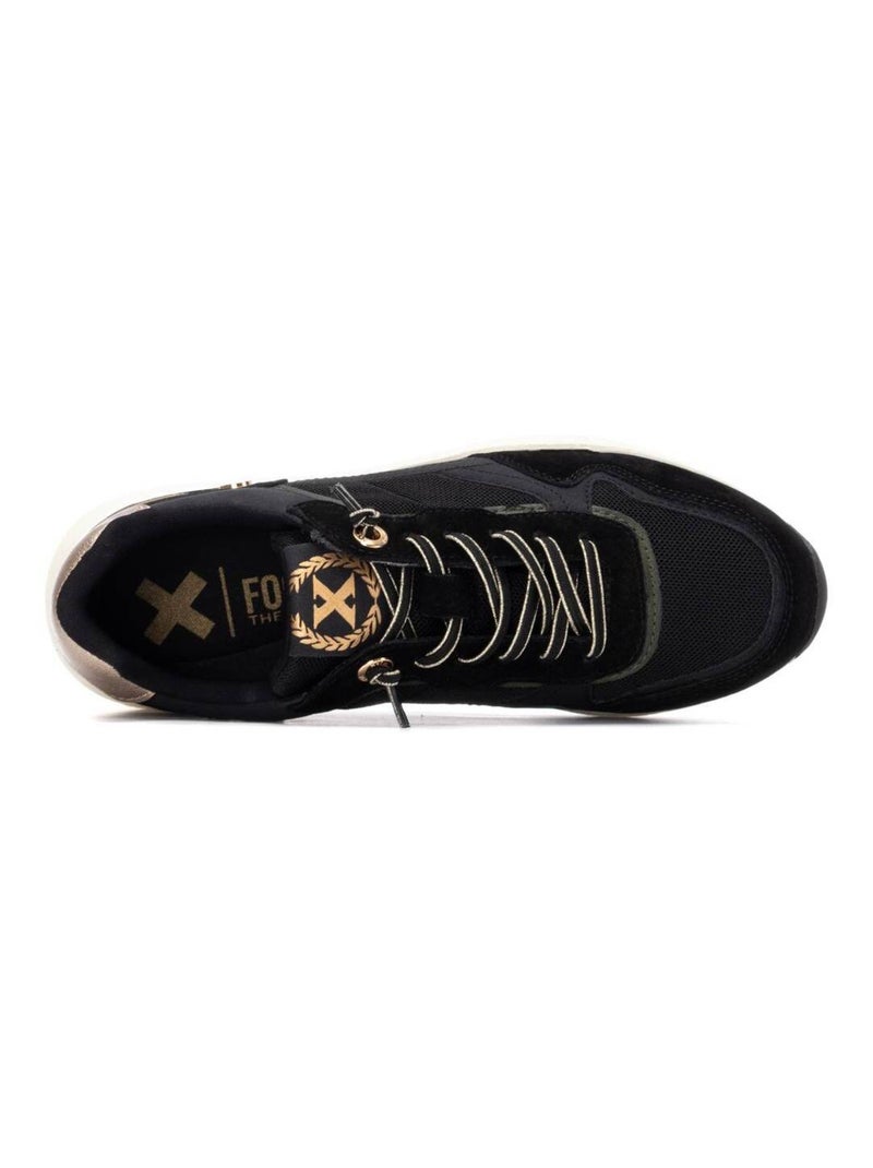 Baskets sport femme à lacets Noir - Kiabi