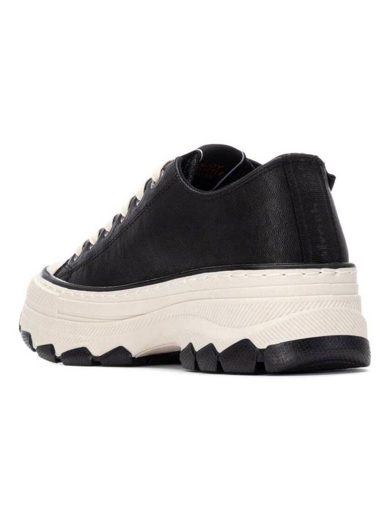 Baskets sport femme à lacets Noir - Kiabi