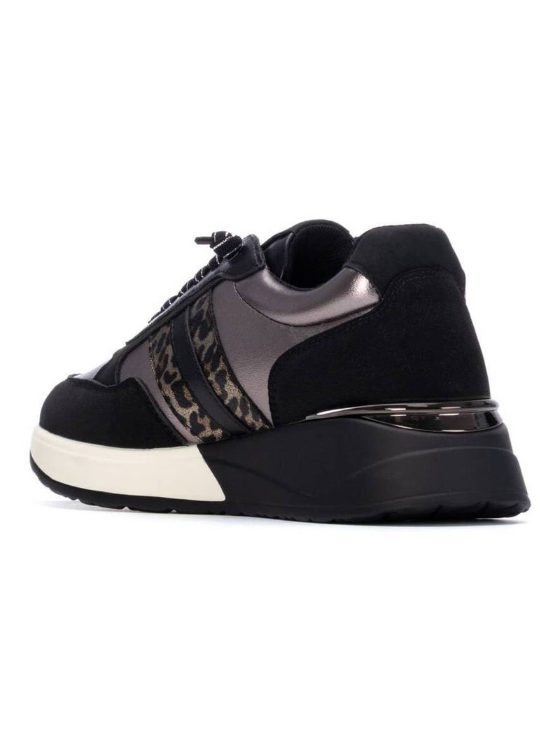 Baskets sport femme à lacets Noir - Kiabi