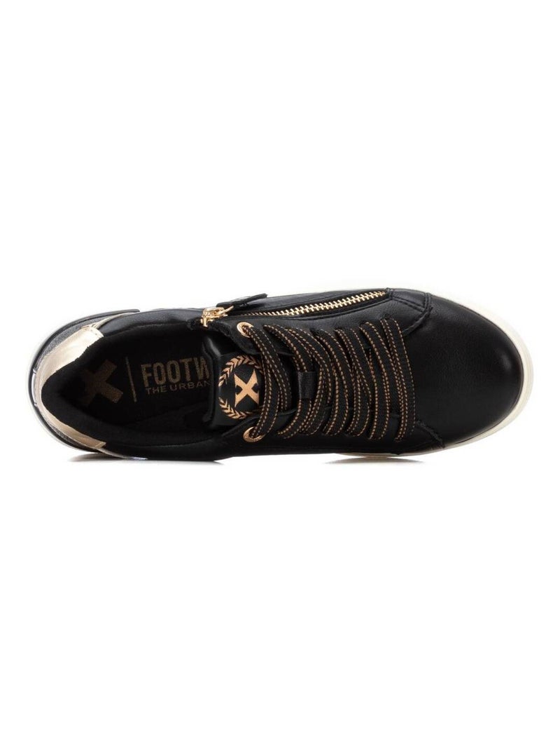 Baskets sport femme à lacets Noir - Kiabi