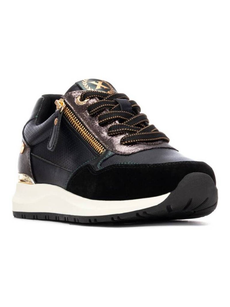 Baskets sport femme à lacets Noir - Kiabi
