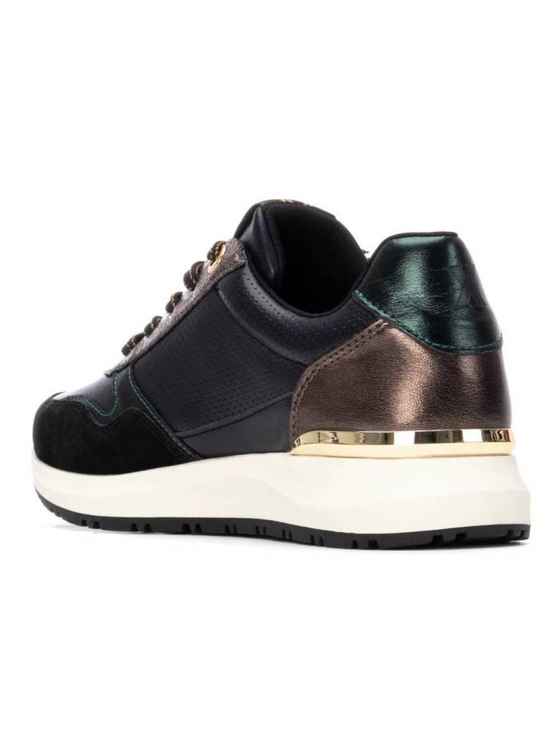Baskets sport femme à lacets Noir - Kiabi