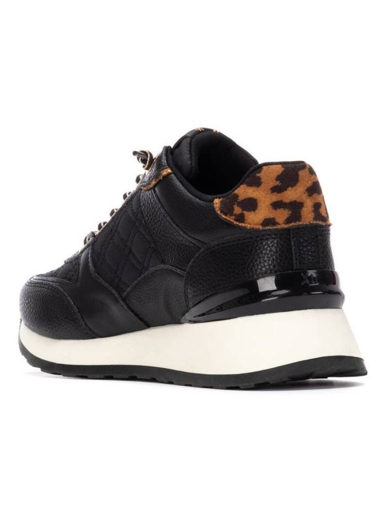 Baskets sport femme à lacets Noir - Kiabi