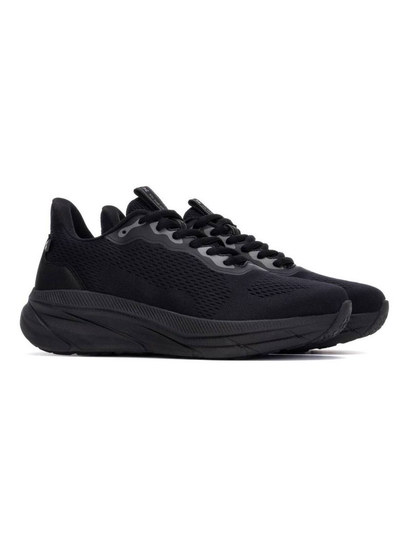 Baskets sport femme à lacets Noir - Kiabi