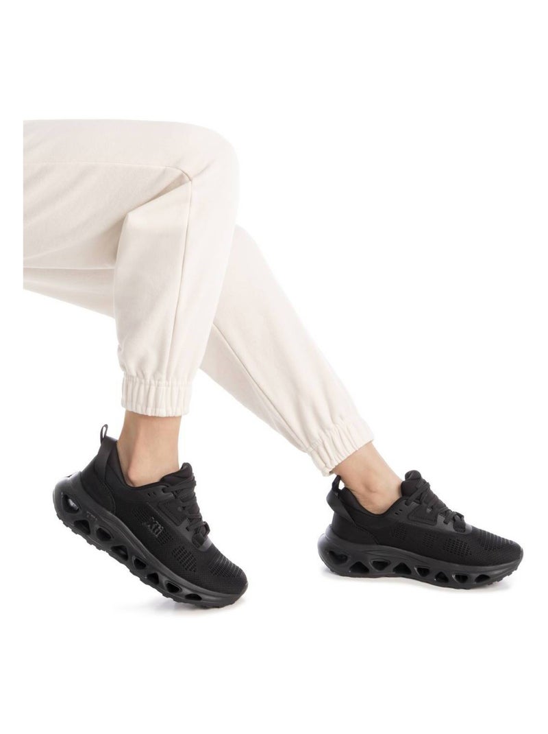 Baskets sport femme à lacets Noir - Kiabi
